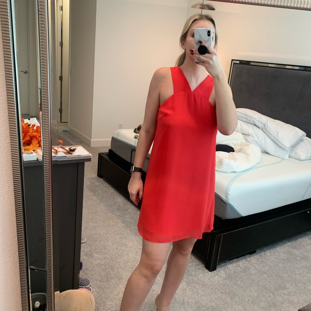 BCBG salmon color dress!